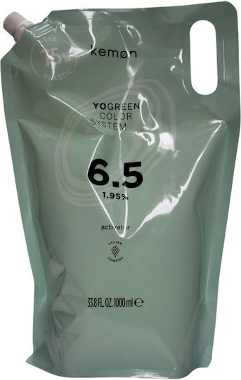 Kemon Yo Green Activator Activating Lotion Hair Color 6.5 Vol 1.95% 1000 Ml
