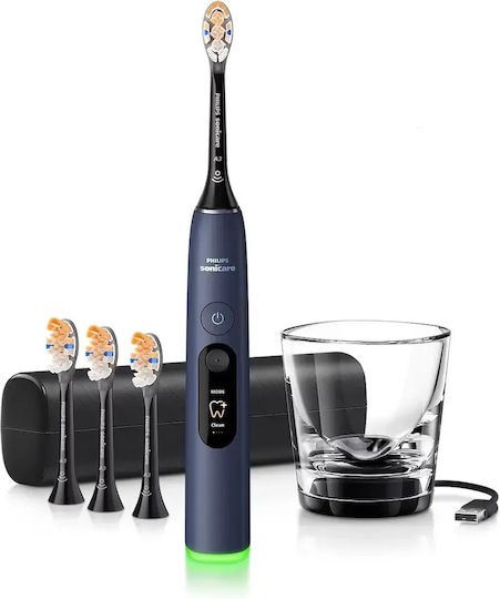 Philips Sonicare Water Flosser με Αισθητήρα Πίεσης και Θήκη Ταξιδίου Navy Μπλε