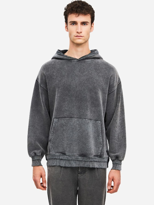 Dirty Laundry Φούτερ με Κουκούλα Vintage Grey