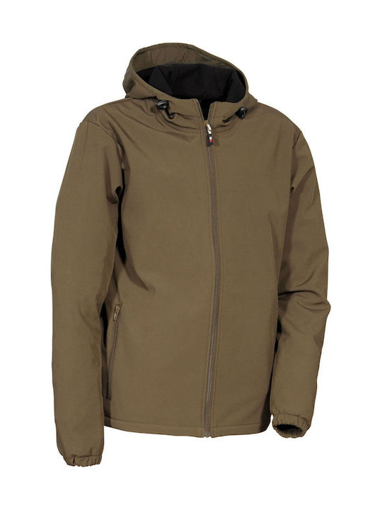 Cofra Vannas Μπουφάν Εργασίας Softshell Ψύχους Καφέ