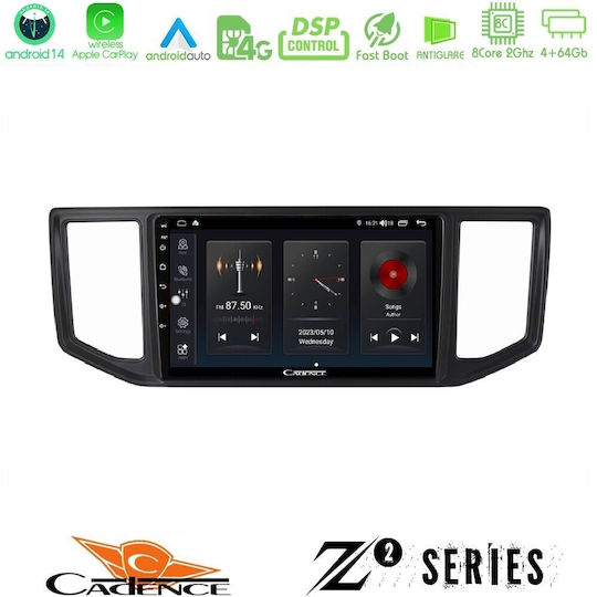 Cadence Z2 Series 8core Android14 4+64gb Man Tge Vw Crafter 2018 – 2026 Navigation Multimedia Tablet 10" Carplay + Android Auto Carplay + Android Auto