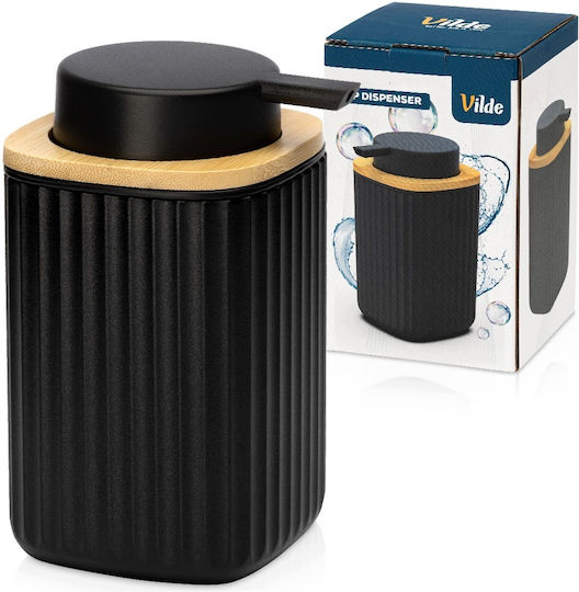 Vilde Black Plastic Kitchen Dispenser 300ml