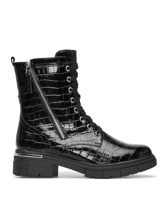 Damen-Kampfstiefel Schwarz
