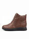 Women's Ankle Boots with Fur Brown
