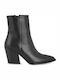 Damen-Cowboystiefeletten mit Hohem Absatz Schwarz