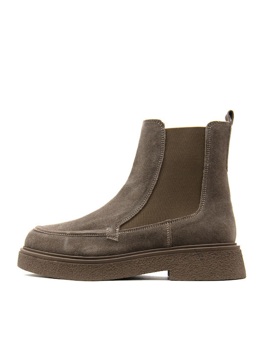 Gioseppo Braune Damen-Chelsea-Stiefeletten aus ...