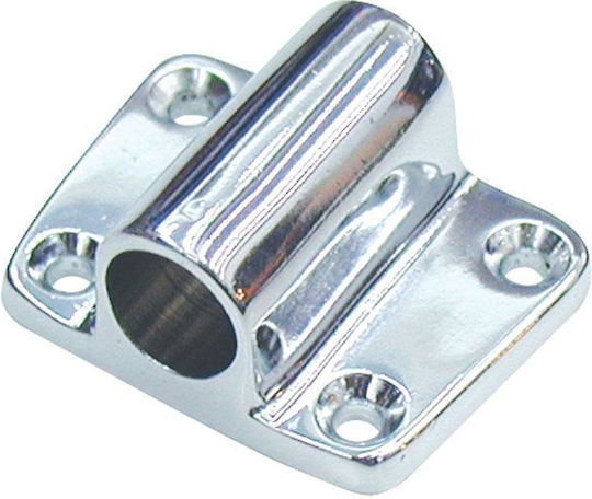 Oarlock Socket Nickel-Plated Brass Side-Mount 12mm 50x35mm Osculati