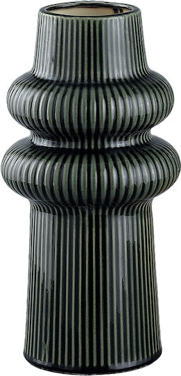 Liberta Aro Ceramic Vase Green 17.8x17.8xH34.5cm