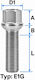 Wheel Bolt M14x1.5 Domed Radius 13 17mm Wrench Length 45mm