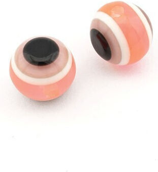Ochi Plastic 10 mm, Roz Fluorescent, 150 Bucăți
