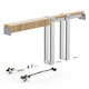 Vevor Sliding Door Mechanism 91.44cm Brown
