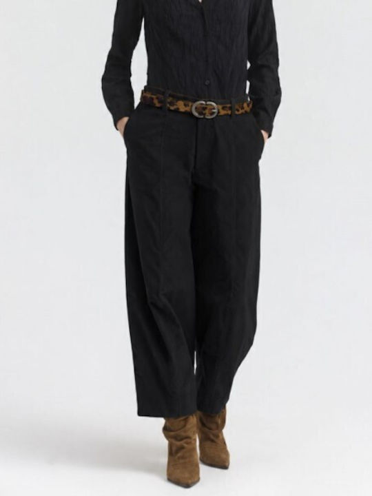 Namaste Pantaloni Damă Din Material Negru