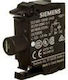 Siemens Soclu LED Alb 24 V AC/DC Montare Frontală 3SU1401-1BB60-1AA0