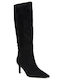 Wildleder Damenstiefel Schwarz