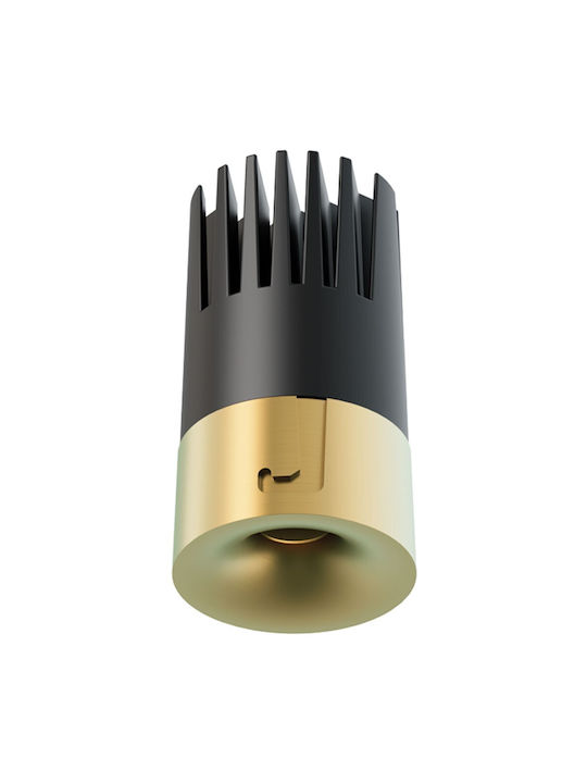 Zambelis Lights Spot Încastrat Paralelogram cu LED Încorporat și Lumină Alb Caldă Galbenă 8x8 cm