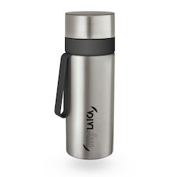 Laica Stainless Steel / Plastic Thermos Bottle 600ml Gray/Silver Laica Stainless Steel / Plastic Thermos Bottle 600ml Gray/Silver