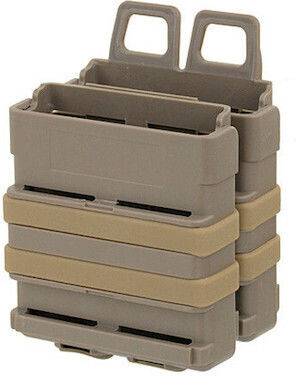 Fma Polymer Molle 7.62 Mm Magazine Pouches 2 Pieces Dark Earth Magazine Pouches