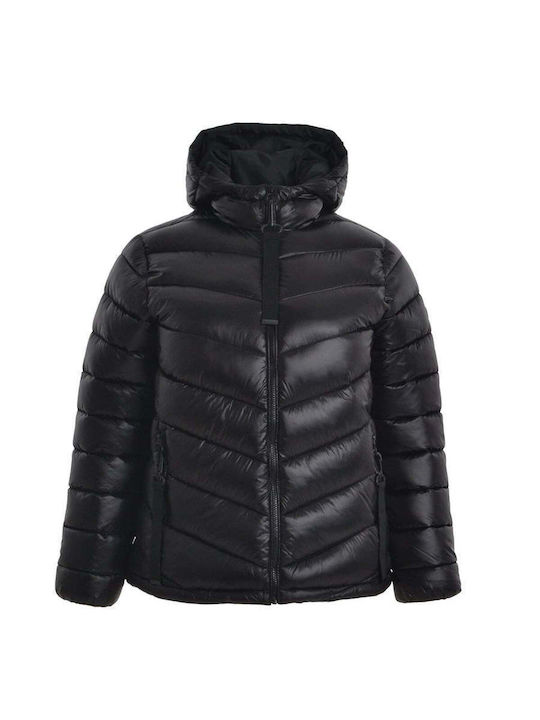 Дълго Дамско Puffer Яке за Зима Черно