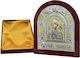 Religious Icon Oval Tabletop Wood Aluminum 20x17cm Homie 322111 P4a