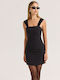 Sommerliches Mini-Kleid Schwarz