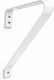 Finetto Metal Shelf Bracket in White 271-1101038WHI