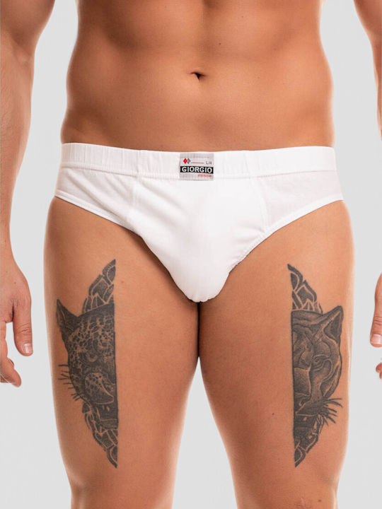 Men's White Printed Slips 6-Pack