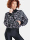 Women's Black Sweatshirt Cardigan