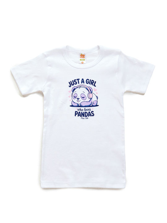 Nina Club Kids' Short-Sleeved White Undershirt