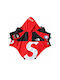 Denik Pets Red Flame Waterproof / Windproof Dog Coat with Hood Red Small / XXXXLarge with Back Length 60 cm