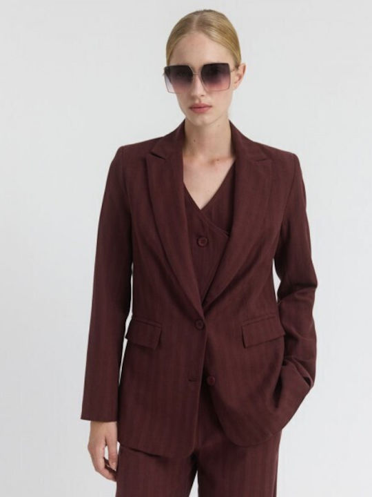 Namaste Women's Blazer Wine