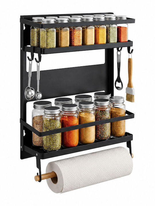 Relaxdays Wandmontiertes Metallisches Regal Sch...