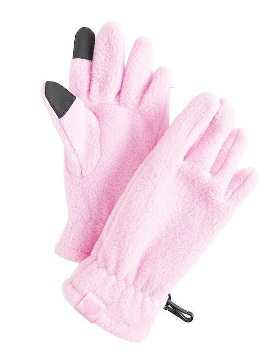 Kids Knitted Pink Gloves