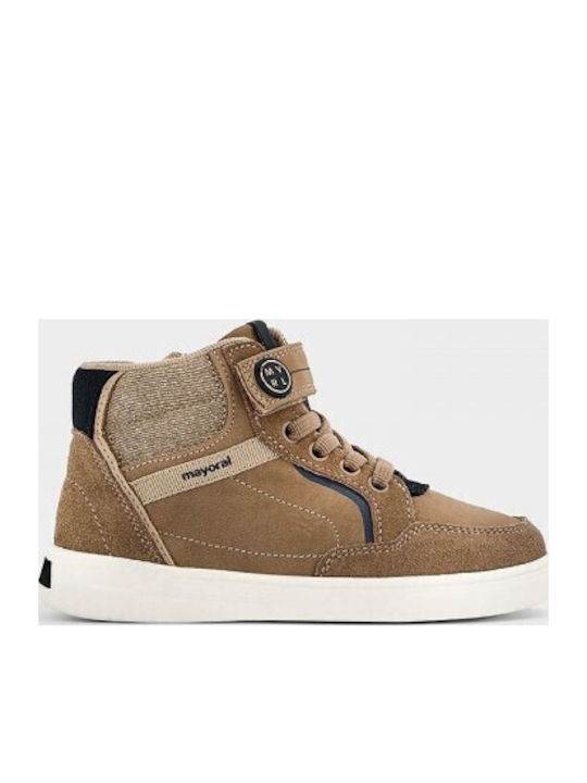 Kids Ankle Boots with Zipper Brown