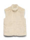 Sleeveless Short Women's Beige Fur