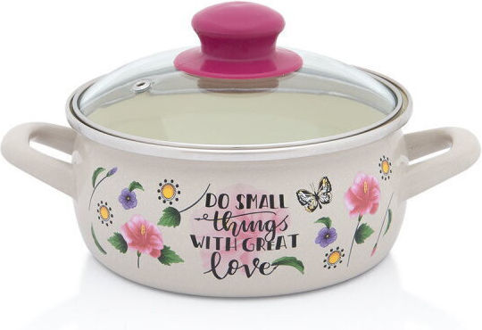 Ρηχή 1.5lt / 16cm Cream with Floral Patterns