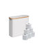 Relaxdays Floor Standing Plastic White Toilet Paper Holder 4052025854324