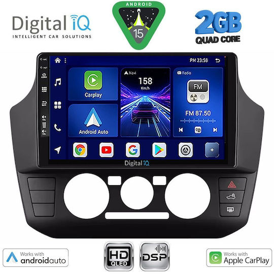Digital IQ Auto-Audiosystem für Seat Mii und Skoda Citigo 2017–2023 (Bluetooth/USB/Wi-Fi/GPS/Apple CarPlay/Android Auto) mit 9-Zoll-Touchscreen