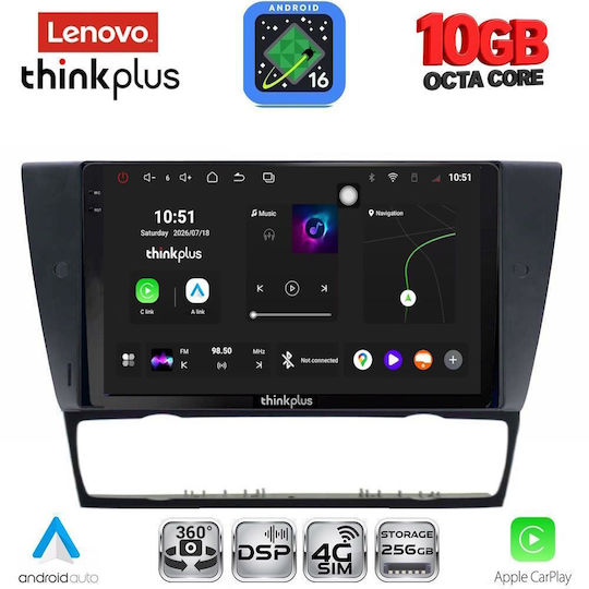 Lenovo Car Audio System for BMW X2 / X6 (Bluetooth/USB/WiFi/GPS/Apple CarPlay/Android Auto) with 9" Touch Screen