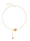 Charmy Choker Γεωμετρικό από Επιχρυσωμένο Ατσάλι