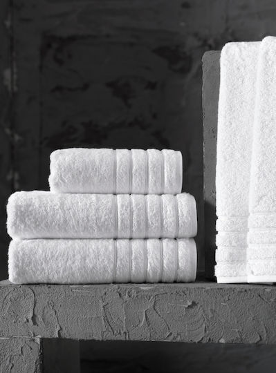 Pucioasa Hotel Hand Towel 50x30cm White 550gsm