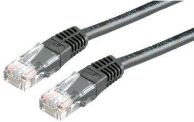 Secomp U/UTP Cat.6 (Gigabit) Network Cable Ethernet 2m Black
