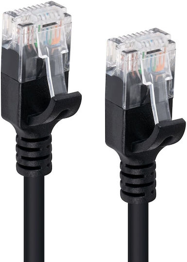 Microconnect U/UTP Кат.6 (Gigabit) Мрежов Кабел Ethernet 0.3м Черен