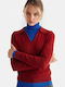 Women's Long Sleeve Blouse Red