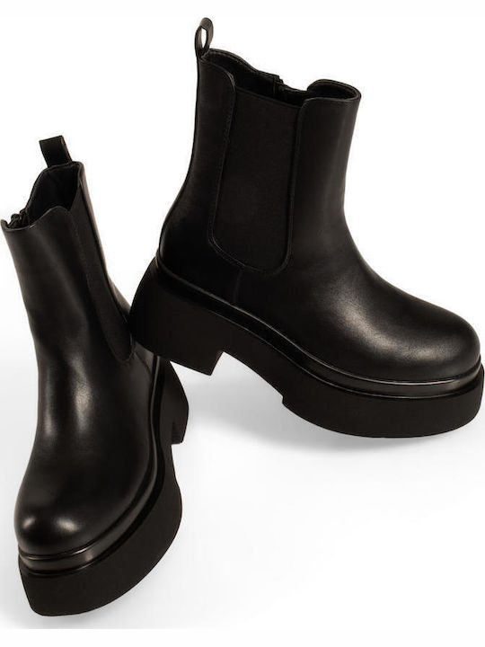 Damen Chelsea-Stiefeletten Schwarz