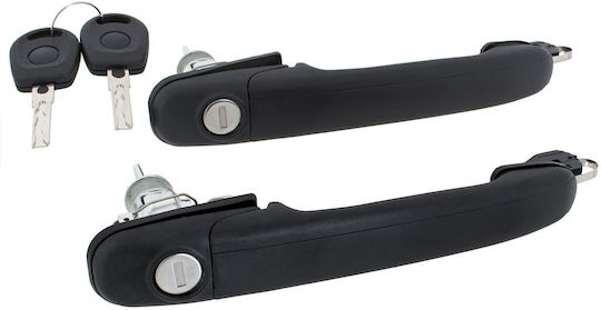 Ford Galaxy I 95-06 Front Outer Door Handle Short Handle Wide Flange Left + Right 2 Pcs Set