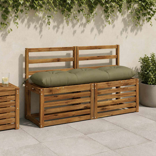 vidaXL Vianen Garden Bench Cushion Olive Green 30x120 cm