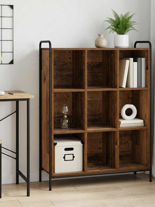 Bookcase Aged Wood 83x33x111 cm
