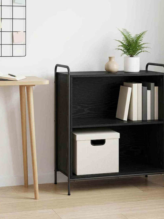 Bookcase Black Oak 80x33x80 cm