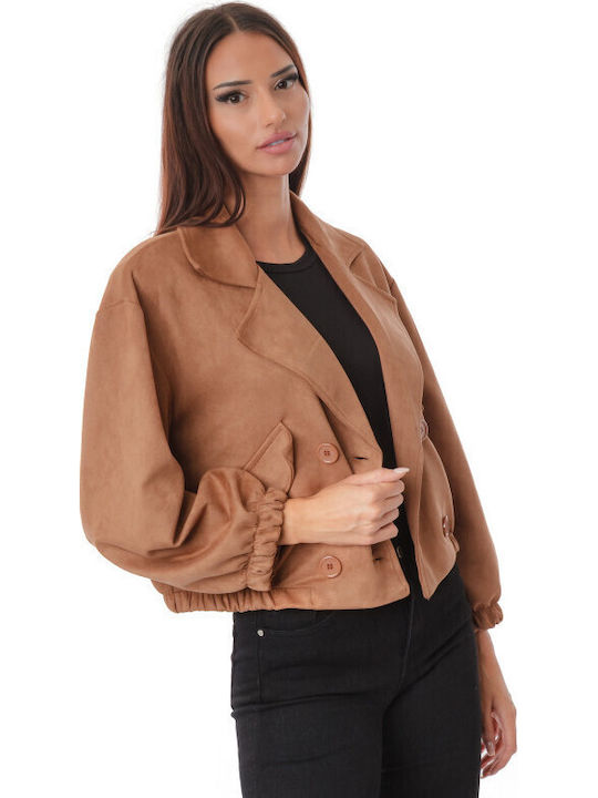 Silia D Crop-Wildlederjacke für Damen für den W...