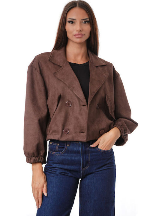 Silia D Crop-Wildlederjacke für Damen für den W...